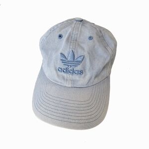 adidas Womens Blue Denim Trefoil Baseball Cap